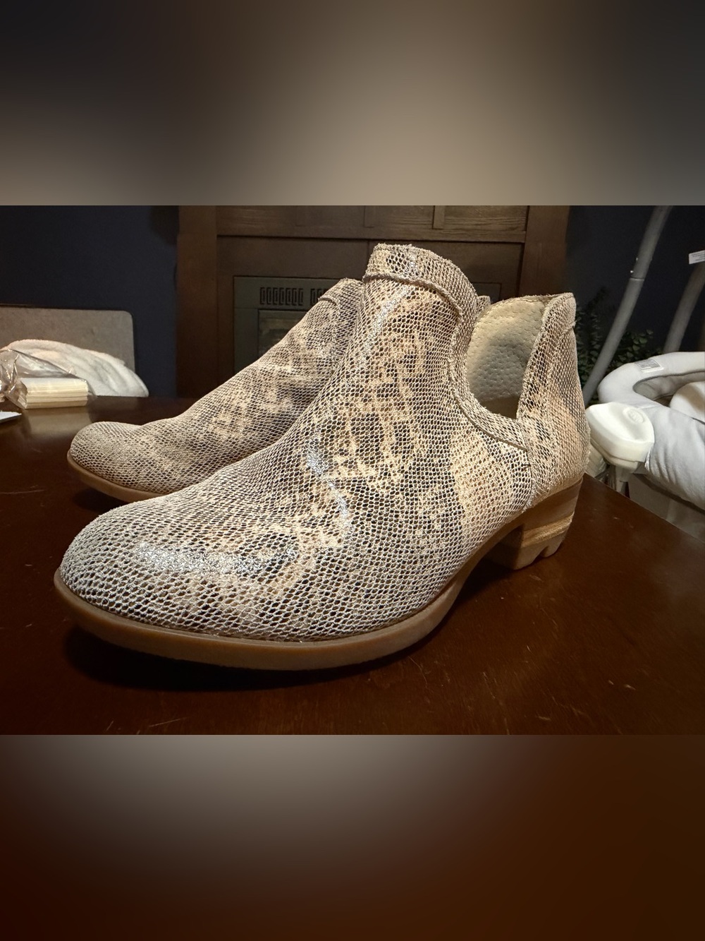 Sorel Snake-Print Bootie